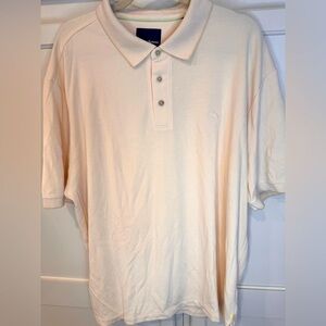 Tommy Bahama Cream Polo Shirt Casual Knit